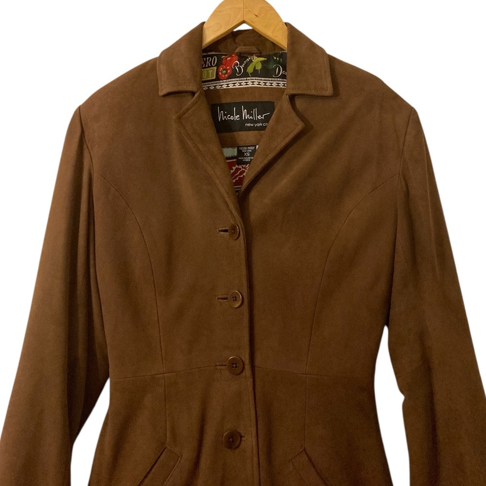 Vintage (1997) Nicole Miller New York Suede Jacket - Picture 4 of 16